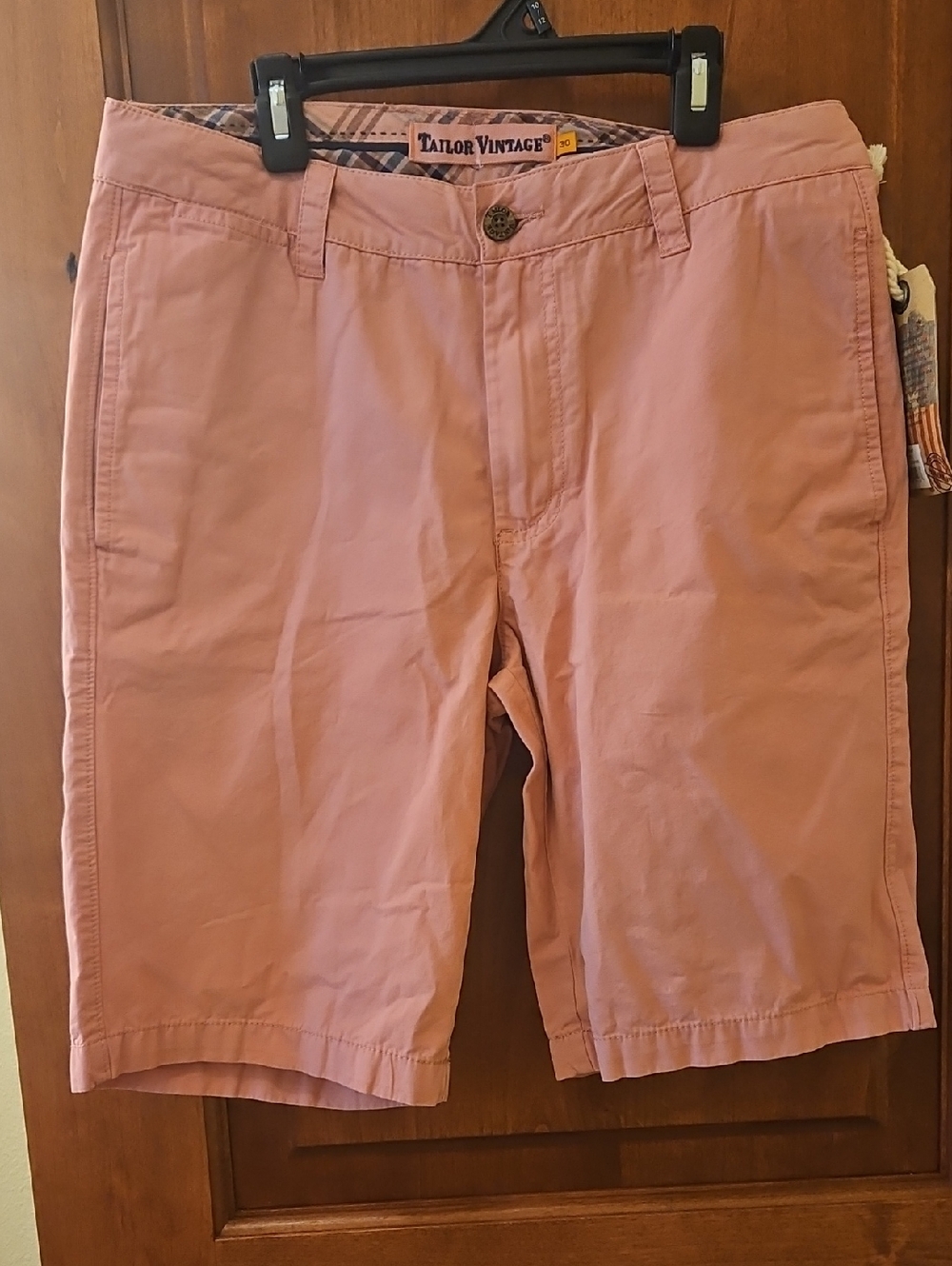 Size 30 Mens Tailor Vintage New With Tags Pink Board Shorts - Picture 1 of 3